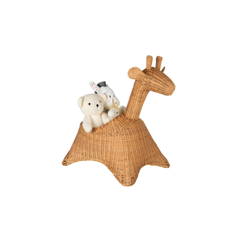 Bayou Breeze Quamba Giraffe Wicker Basket & Reviews Wayfair